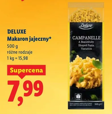Makaron jajeczny Deluxe promocja w Lidl