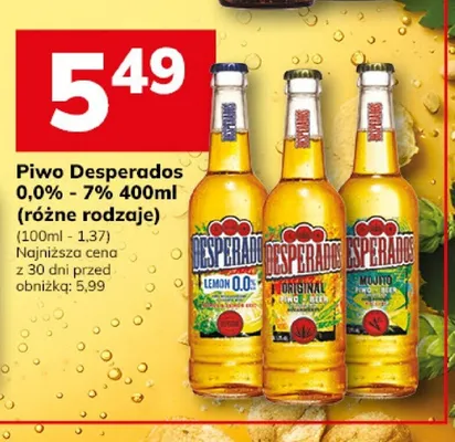 Piwo Desperados Original promocja w Hitpol