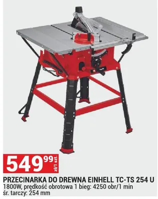 Przecinarka do drewna TC-TS 254 U promocja w Merkury Market