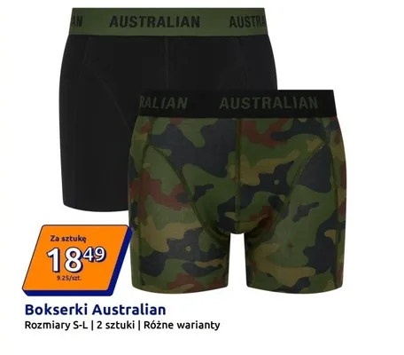 Bokserki rozmiary S-L 2 sztuki różne warianty promocja w Action