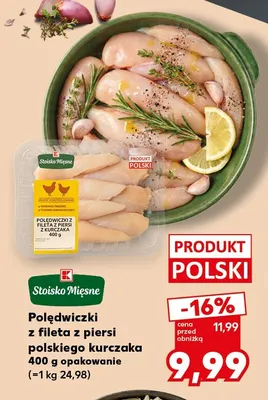 Polędwiczki z fileta z piersi kurczaka Stoisko Mięsne promocja w Kaufland