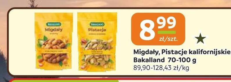 Migdały kalifornijskie Bakalland promocja w Społem Częstochowa