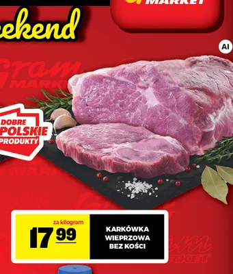 Karkówka wieprzowa bez kości promocja w Gram Market
