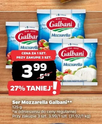 Ser mozzarella 125g promocja w Netto