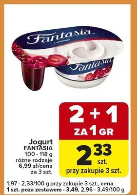 Jogurt różne rodzaje promocja w Carrefour Express