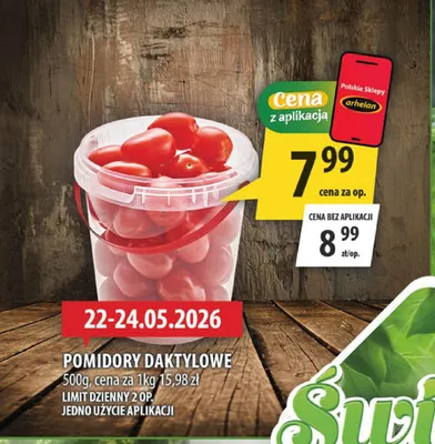 Pomidory daktylowe promocja w Arhelan