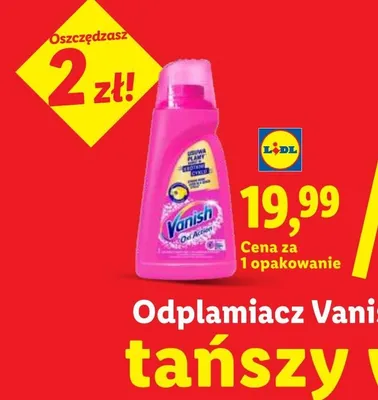 Odplamiacz Vanish Oxi Action promocja w Lidl