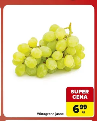 Winogrona jasne promocja w Carrefour Market