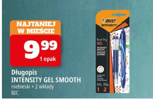 Długopis żelowy BIC Intensity Gel Smooth promocja w Leclerc