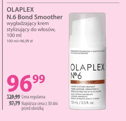 N.6 Bond Smoother wygładzający krem stylizujący do włosów Olaplex promocja w Hebe
