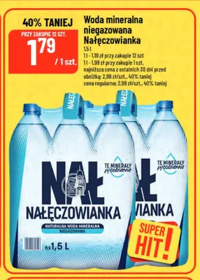 Woda mineralna niegazowana Nałęczowianka promocja w POLOmarket