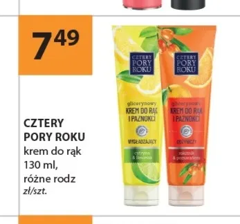 Krem do rąk odżywczy Cztery Pory Roku promocja w Drogerie Laboo