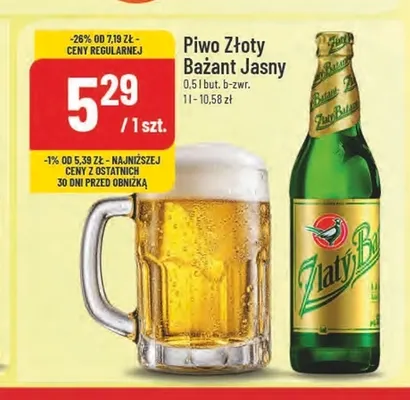 Piwo Złoty Bażant Jasny promocja w POLOmarket