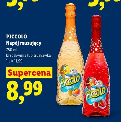 Napój musujący Piccolo brzoskwinia promocja w Lidl