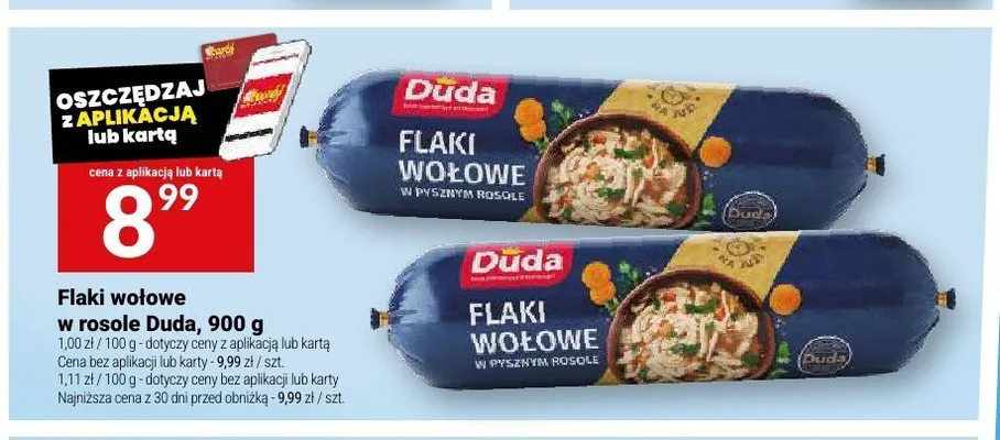 Flaki wołowe w rosole Duda promocja w Twój Market