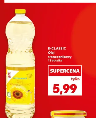 Olej słonecznikowy K-Classic promocja w Kaufland