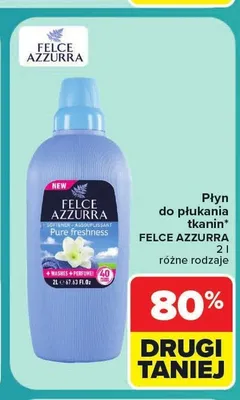 Płyn do płukania tkanin Felce Azzurra Pure Freshness promocja w Carrefour