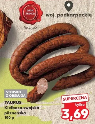 Kiełbasa swojska pilzneńska promocja w Kaufland