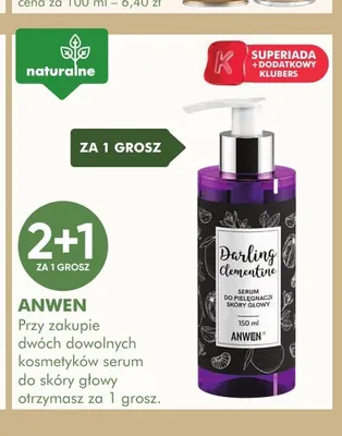 Serum do pielęgnacji skóry głowy Anwen Darling Clementine promocja w Super-Pharm