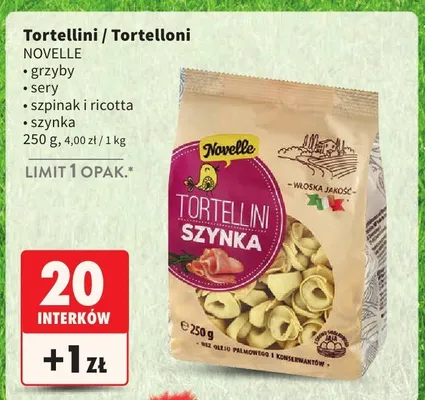 Tortelloni szynka promocja w Intermarche