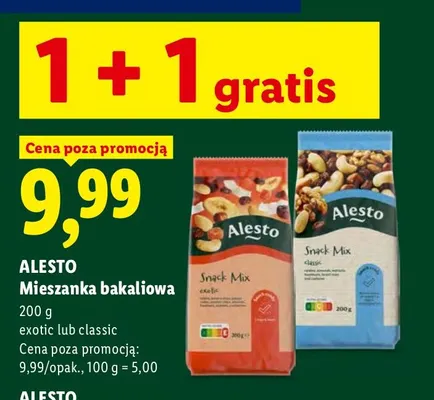 Mieszanka bakaliowa classic Alesto promocja w Lidl