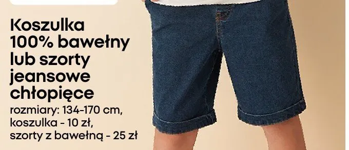 Szorty jeansowe chłopięce promocja w Pepco
