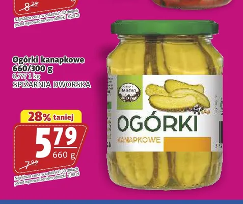 Ogórki kanapkowe Spiżarnia Dworska promocja w Prim Market