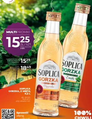 Likier Soplica Gorzka z Miętą promocja w Duży Ben