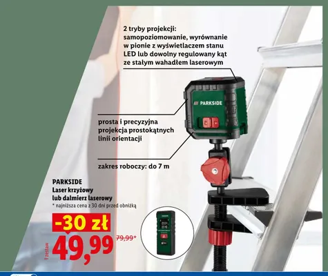 Dalmierz laserowy Parkside promocja w Lidl