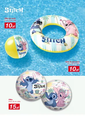 Piłka Disney Stitch Ø ok. 22cm promocja w KiK