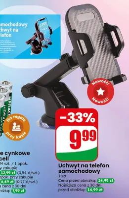 Uchwyt na telefon samochodowy promocja w Dino