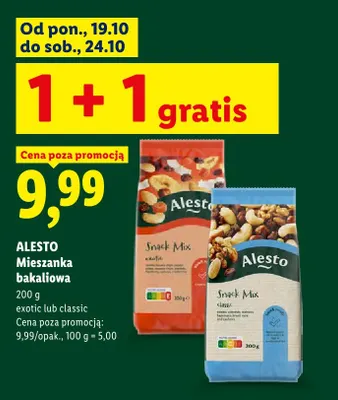 Mieszanka bakaliowa classic Alesto promocja w Lidl