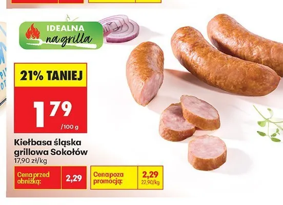 Kiełbasa śląska grillowa Sokołów promocja w Biedronka