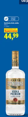Wódka Złota Żytniówka Gold promocja w Lidl