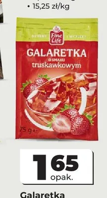 Galaretka o smaku truskawkowym Fine Life promocja w Odido