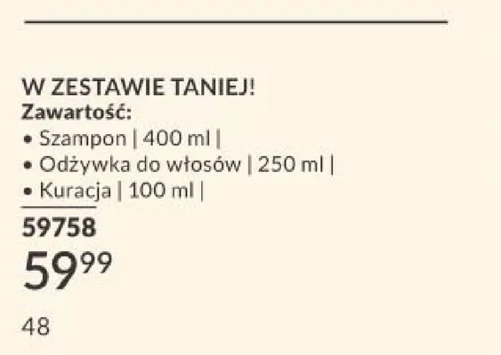 Zestaw szampon + odżywka do włosów + kuracja w sprayu Avon Advance Techniques promocja w AVON