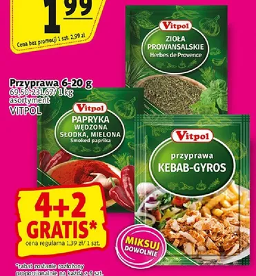 Przyprawa Papryka Wędzona Słodka Mielona Vitpol promocja w Prim Market