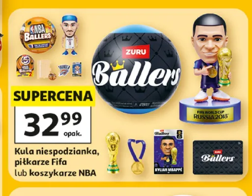 Kula niespodzianka piłkarze Fifa Zuru Ballers promocja w Auchan