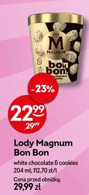 Lody white chocolate & cookies promocja w Żabka