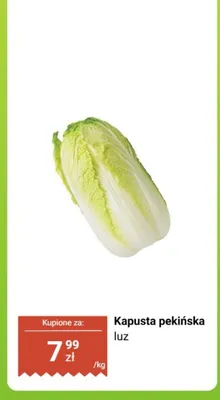 Kapusta pekińska luz promocja w Biedronka