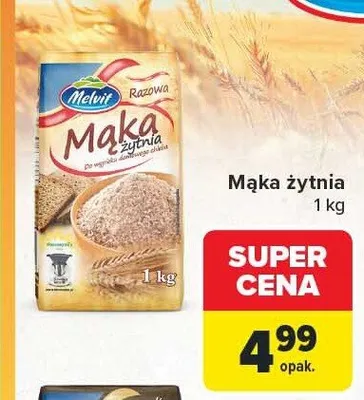 Mąka żytnia żurkowa Gdańskie młyny i spichlerze promocja w Carrefour