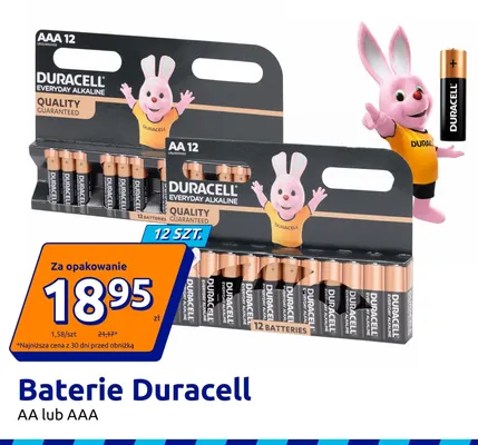 Baterie Duracell Aa promocja w Action