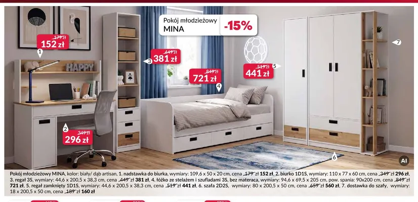 Szafa 2D2S Mina promocja w Salony Agata