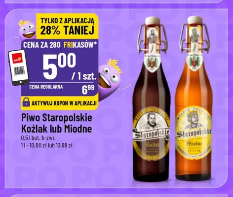 Piwo Staropolskie Miodne promocja w POLOmarket