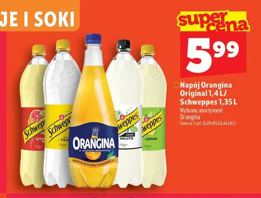 Napój gazowany Schweppes Indian Tonic promocja w TOPAZ