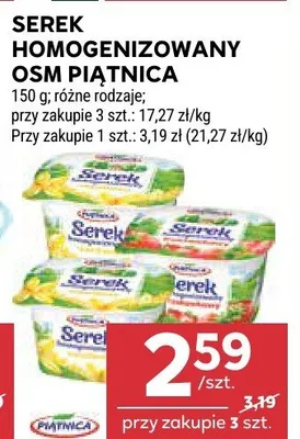 Serek homogenizowany osm piątnica promocja w Stokrotka