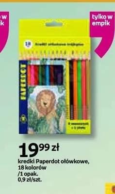 Kredki ołówkowe Paperdot 18 kolorów promocja w Empik