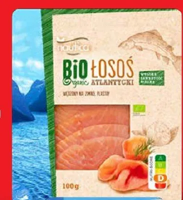 Łosoś wędzony Bio Atlantycki Nautica w plastrach promocja w Lidl