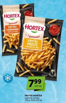 Frytki karbowane mrożone Hortex promocja w ABC