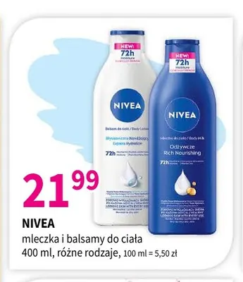 Mleczko do ciała Nivea Odżywcze Rich Nourishing promocja w Drogerie Polskie